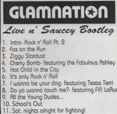 Glamnation � Live n' Saucey Bootleg (2001)