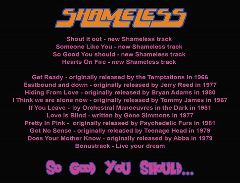 SHAMELESS 2021 album tracklist